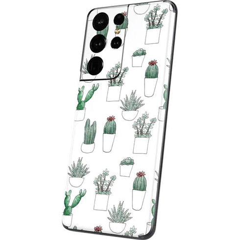 Succulent Pattern Galaxy S21 Ultra 5G Skin