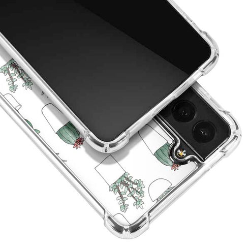 Succulent Pattern Galaxy S22 Clear Case