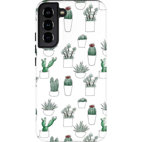 Succulent Pattern Galaxy S22 Plus Pro Case