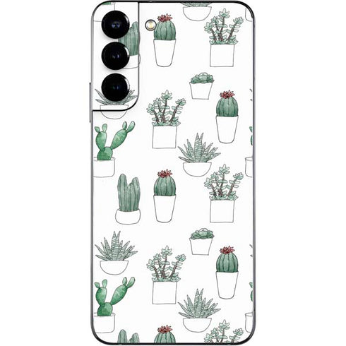 Succulent Pattern Galaxy S22 Plus Skin