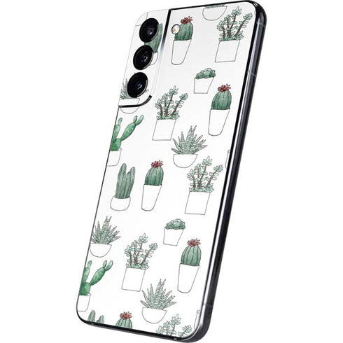 Succulent Pattern Galaxy S22 Plus Skin