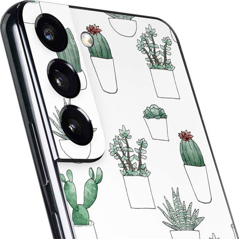 Succulent Pattern Galaxy S22 Plus Skin