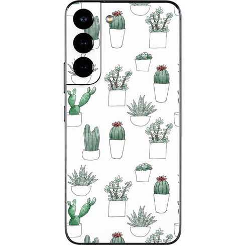 Succulent Pattern Galaxy S22 Skin