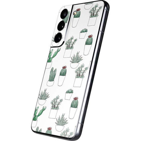 Succulent Pattern Galaxy S22 Skin