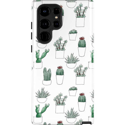 Succulent Pattern Galaxy S22 Ultra Pro Case