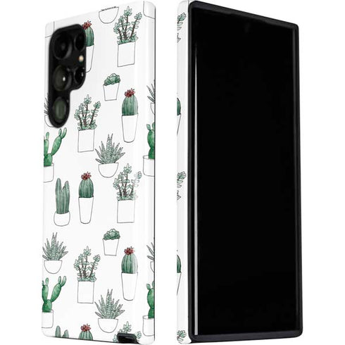 Succulent Pattern Galaxy S22 Ultra Pro Case