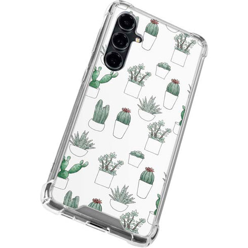 Succulent Pattern Galaxy S23 FE Clear Case