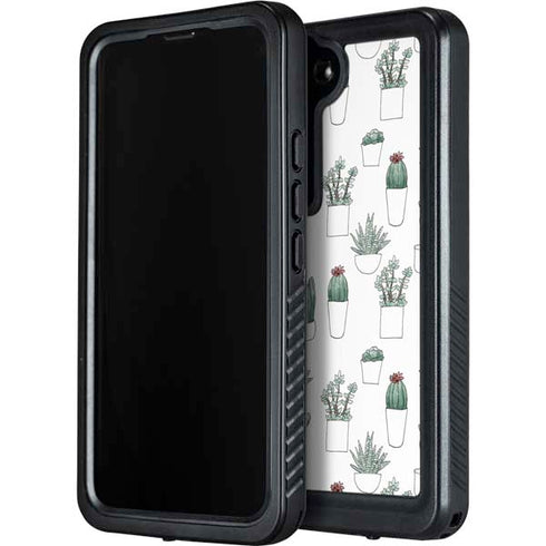 Succulent Pattern Galaxy S23 Plus Waterproof Case
