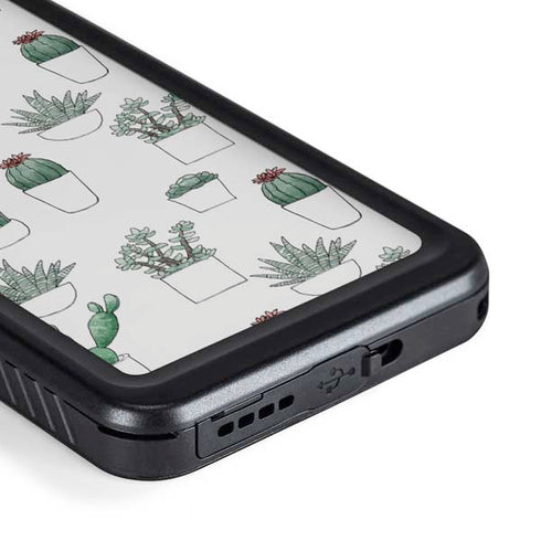 Succulent Pattern Galaxy S23 Plus Waterproof Case