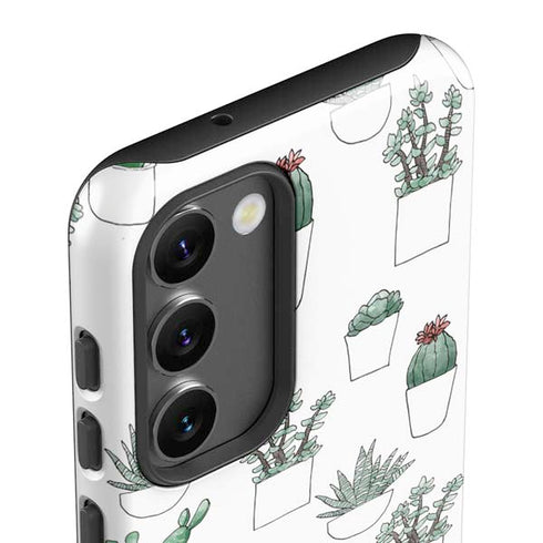 Succulent Pattern Galaxy S23 Pro Case