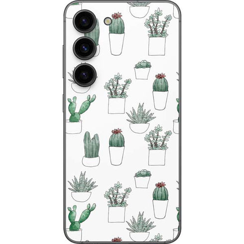Succulent Pattern Galaxy S23 Skin