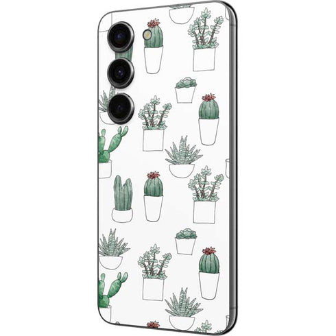 Succulent Pattern Galaxy S23 Skin