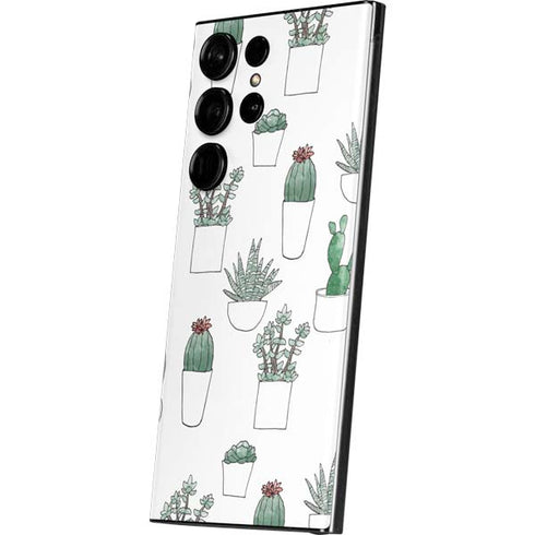 Succulent Pattern Galaxy S23 Ultra Skin