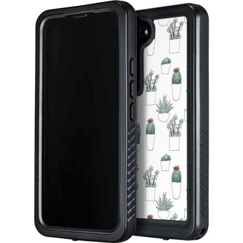 Succulent Pattern Galaxy S23 Waterproof Case