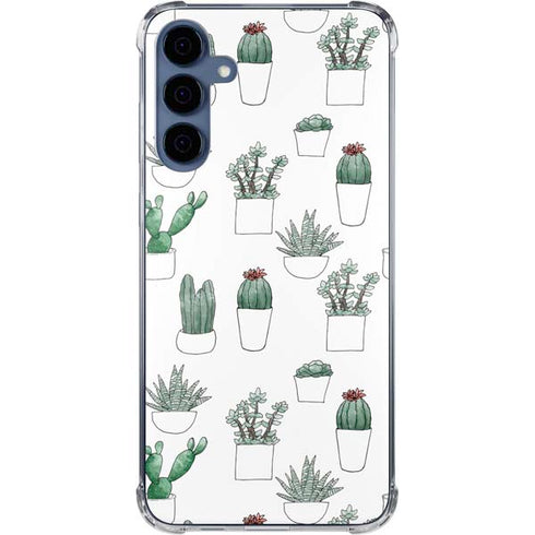 Succulent Pattern Galaxy S24 Clear Case