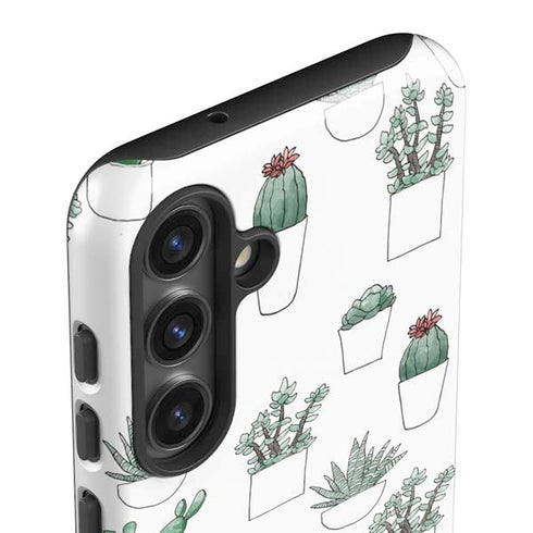 Succulent Pattern Galaxy S24 Impact Case