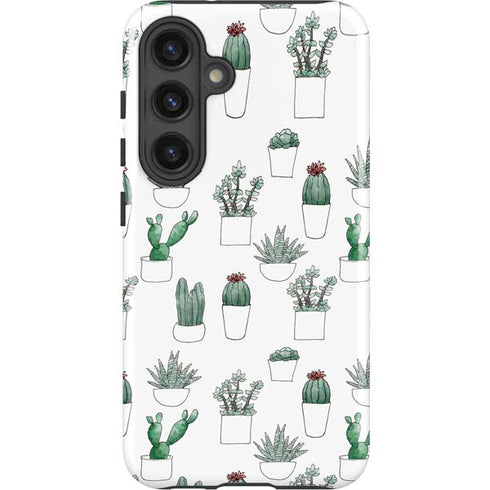 Succulent Pattern Galaxy S24 Plus Impact Case