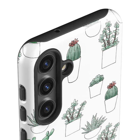 Succulent Pattern Galaxy S24 Plus Impact Case