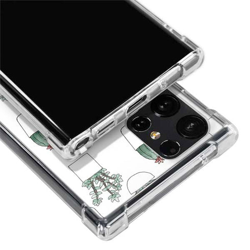 Succulent Pattern Galaxy S24 Ultra Clear Case
