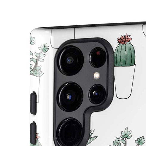 Succulent Pattern Galaxy S24 Ultra Impact Case