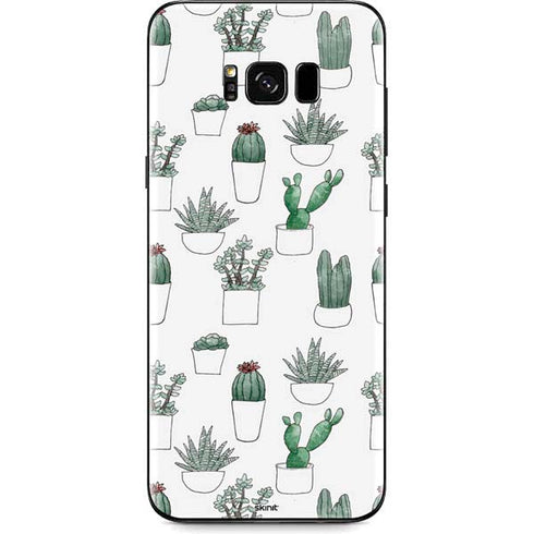 Succulent Pattern Galaxy S8 Skin