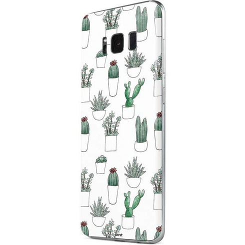Succulent Pattern Galaxy S8 Skin