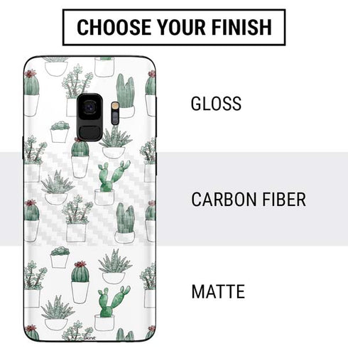 Succulent Pattern Galaxy S9 Skin