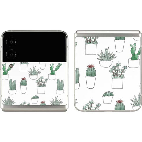 Succulent Pattern Galaxy Z Flip3 5G Skin