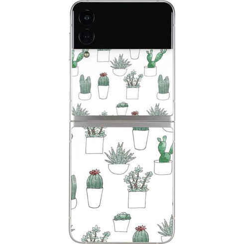 Succulent Pattern Galaxy Z Flip3 5G Skin