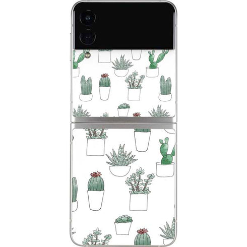 Succulent Pattern Galaxy Z Flip4 5G Skin