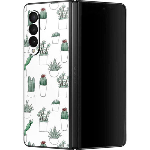 Succulent Pattern Galaxy Z Fold3 5G Skin