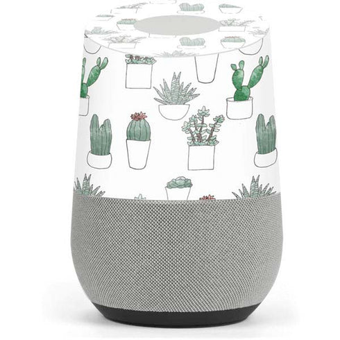 Succulent Pattern Google Home Skin