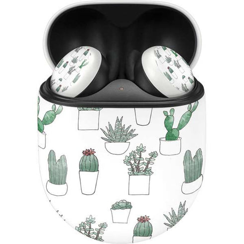 Succulent Pattern Google Pixel Buds Skin