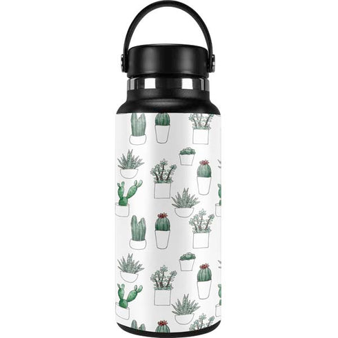 Succulent Pattern Hydro Flask 32oz Wide Mouth Skin