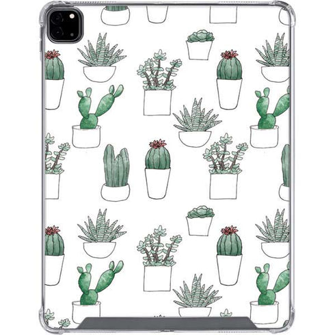 Succulent Pattern iPad Pro 12.9in (2020) Clear Case