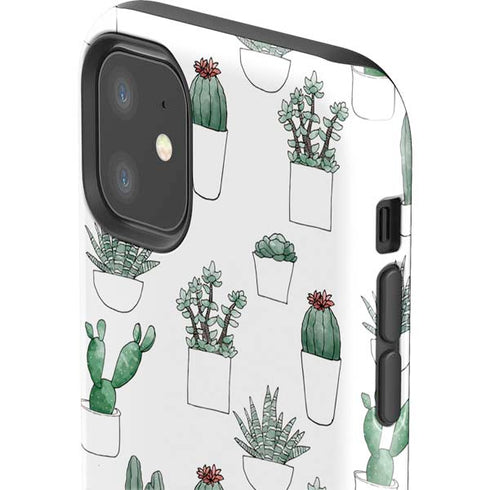 Succulent Pattern iPhone 11 Impact Case