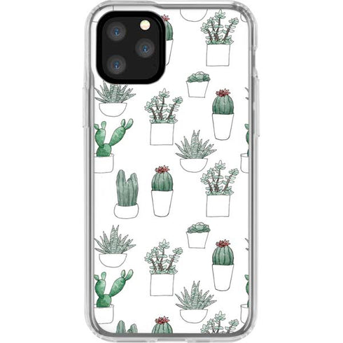 Succulent Pattern iPhone 11 Pro Clear Case