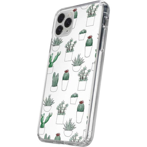 Succulent Pattern iPhone 11 Pro Clear Case