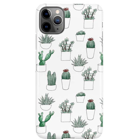 Succulent Pattern iPhone 11 Pro Max Lite Case