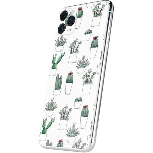 Succulent Pattern iPhone 11 Pro Max Skin
