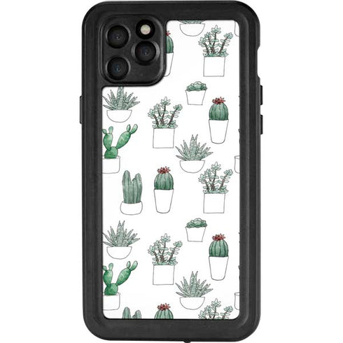 Succulent Pattern iPhone 11 Pro Max Waterproof Case