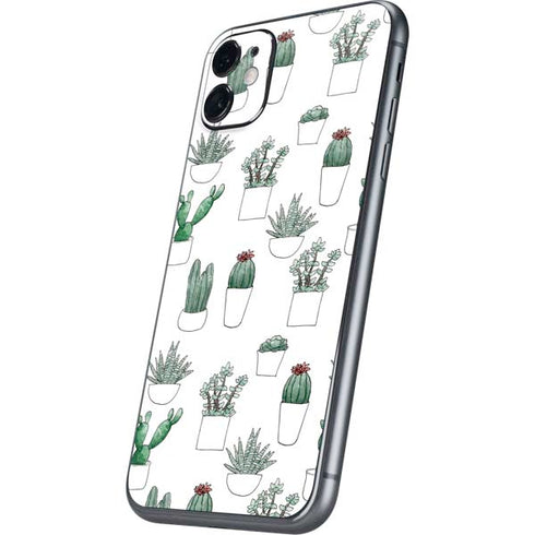Succulent Pattern iPhone 11 Skin