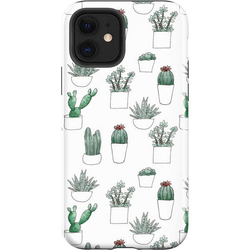 Succulent Pattern iPhone 12 Impact Case