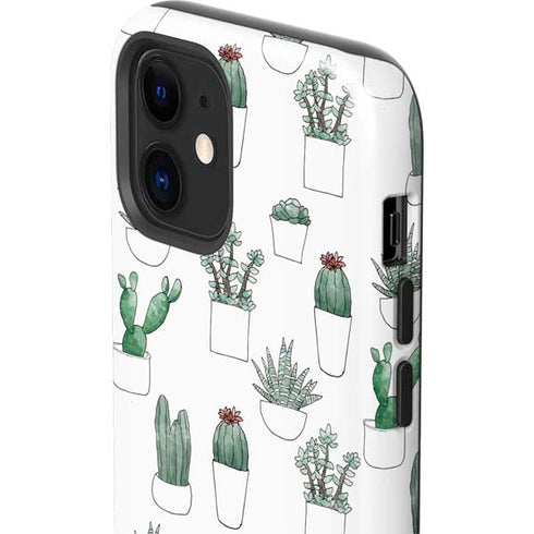 Succulent Pattern iPhone 12 Impact Case