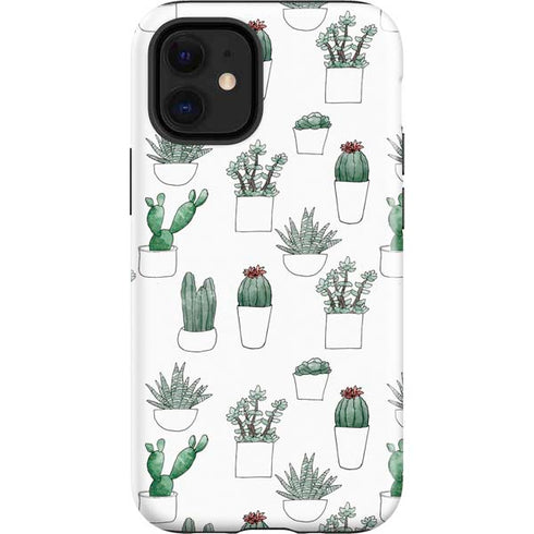 Succulent Pattern iPhone 12 Mini Impact Case