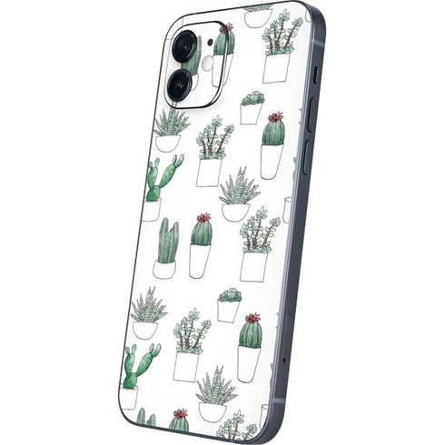 Succulent Pattern iPhone 12 Mini Skin