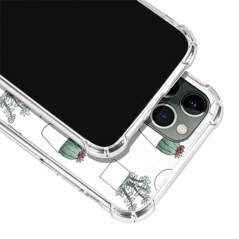 Succulent Pattern iPhone 12 Pro Clear Case