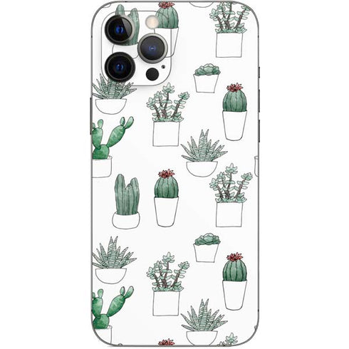 Succulent Pattern iPhone 12 Pro Max Skin
