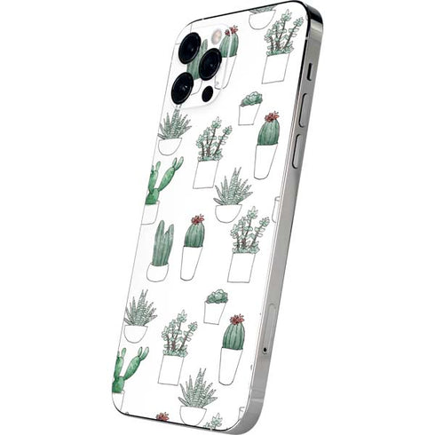 Succulent Pattern iPhone 12 Pro Max Skin
