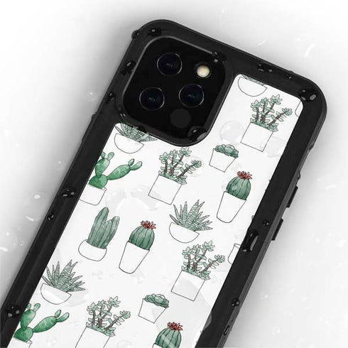 Succulent Pattern iPhone 12 Pro Max Waterproof Case